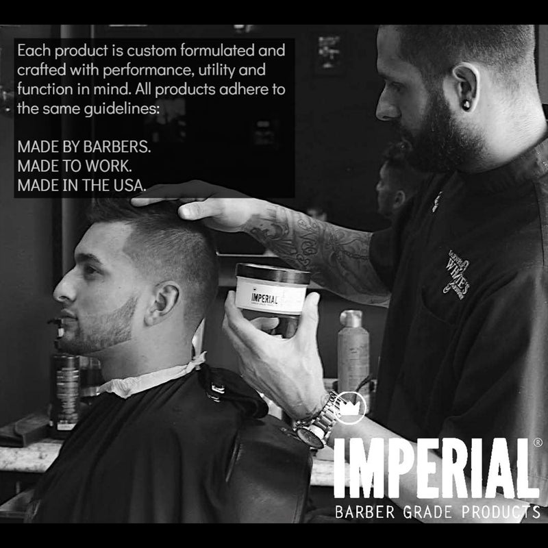 Imperial Barber Grade Gel Pomade - All Day Strong Hold, No Flaking, Water Based, Reactivatable - Natural Men's Hair Styling Product 12oz - Image 5